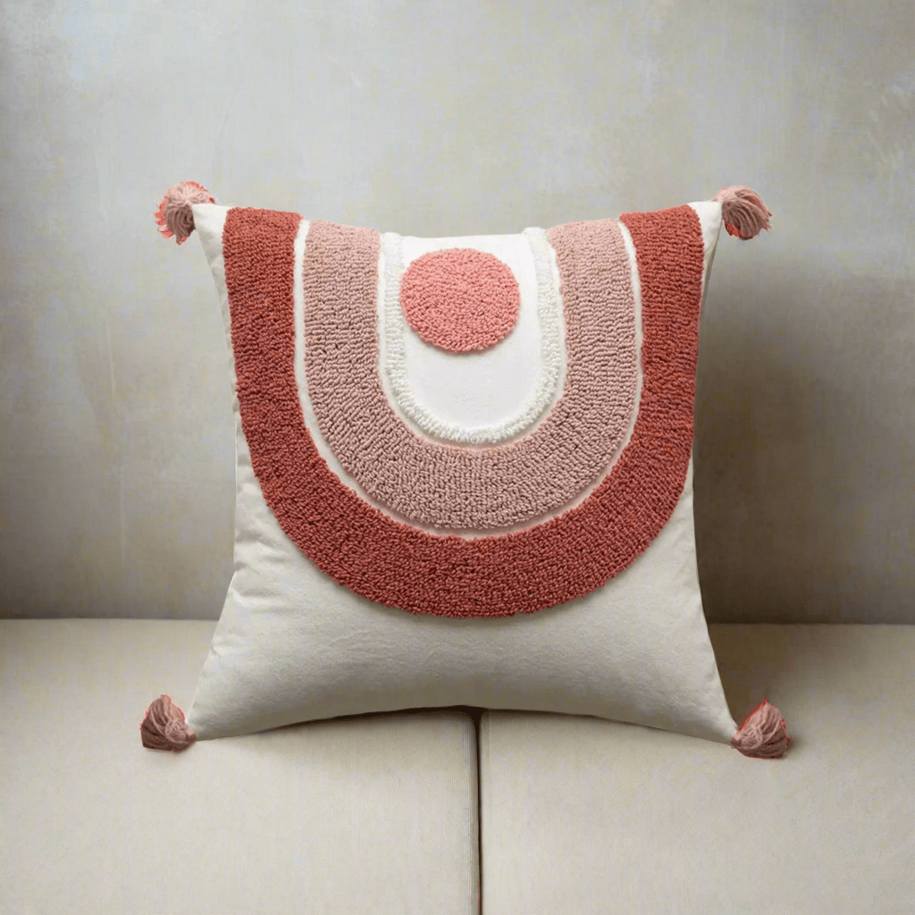 Rosy Tufted Pillow Cover Pillow Covers - Pillow Blooms