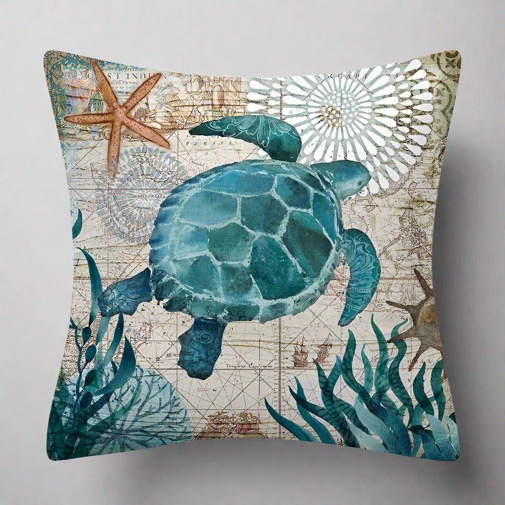 Sea Turtle Pillow Cover Pillow Covers - Pillow Blooms