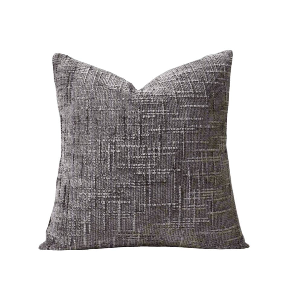 Shadow Gray Chenille Pillow Cover Pillow Covers - Pillow Blooms