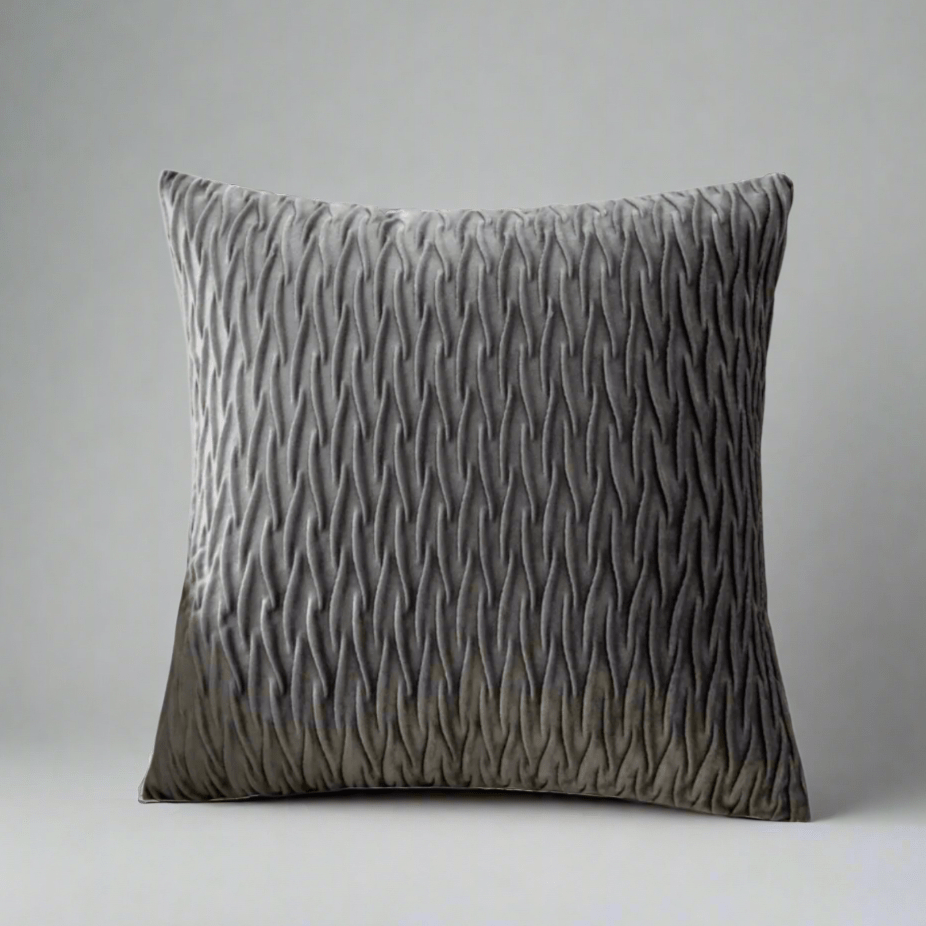 Sophia Gray Velvet Pillow Cover - Pillow Blooms