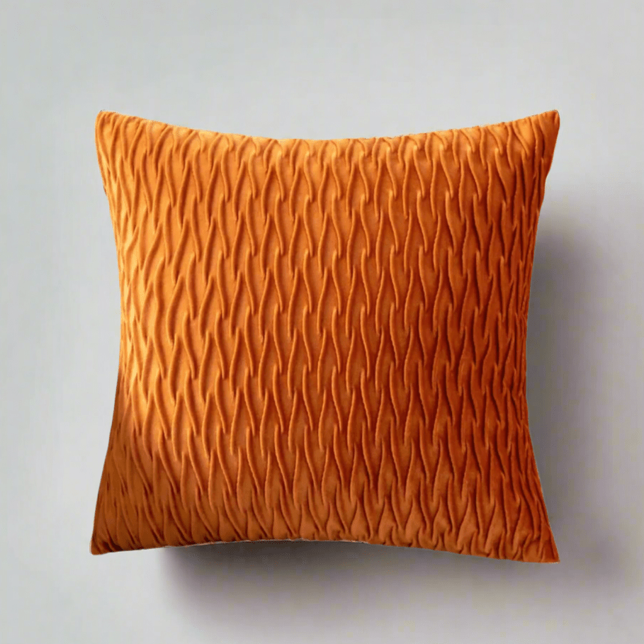 Sophia Orange Velvet Pillow Cover Pillow Covers - Pillow Blooms