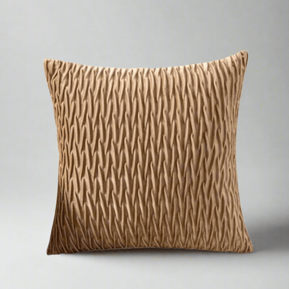 Sophia Tan Velvet Pillow Cover - Pillow Blooms