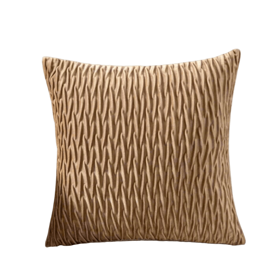 Sophia Tan Velvet Pillow Cover - Pillow Blooms