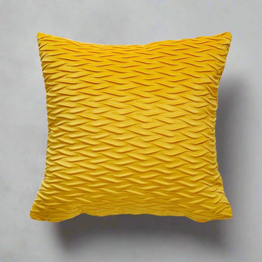 Sophia Yellow Velvet Pillow Cover Pillow Covers - Pillow Blooms