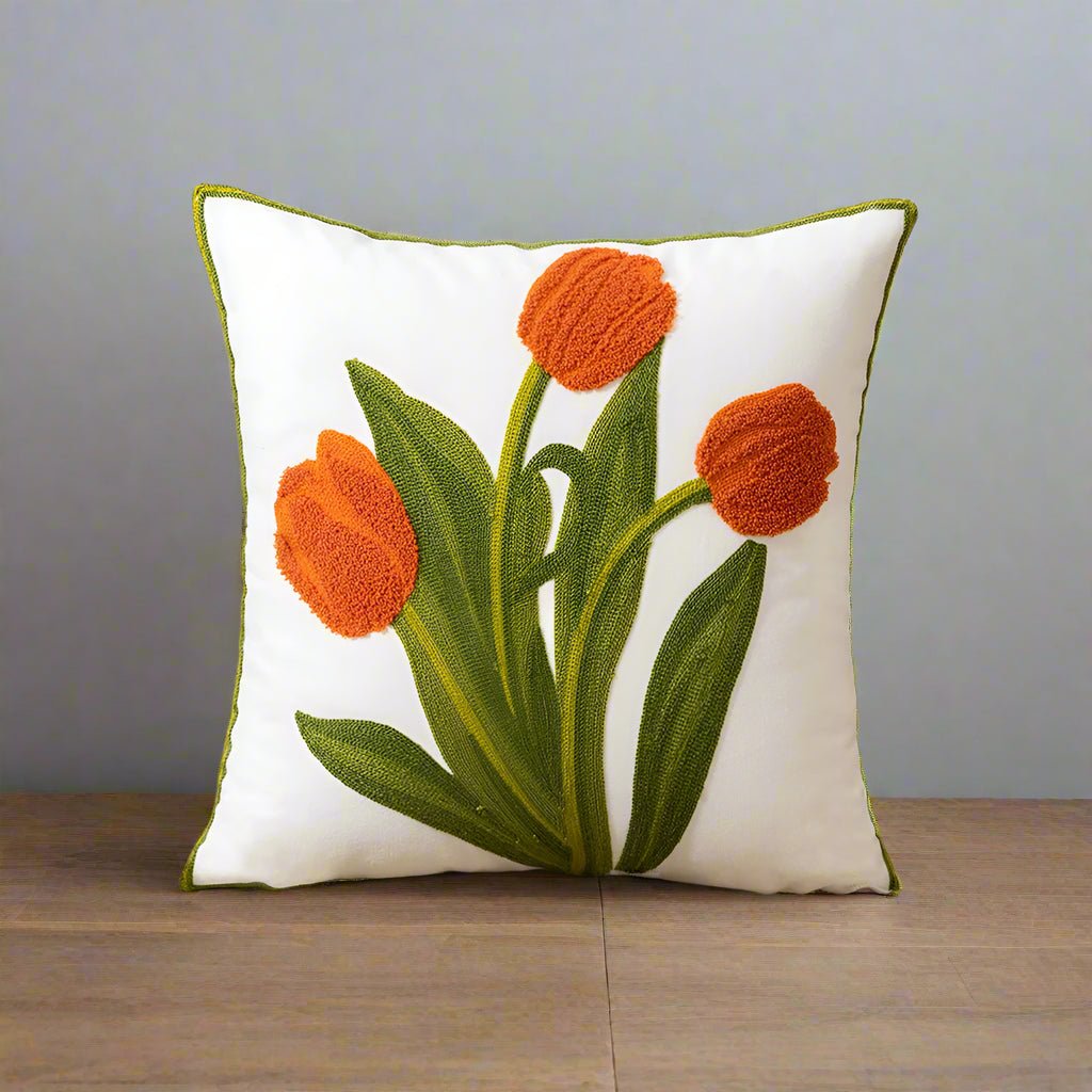 Spring Tulips Pillow Cover Pillow Covers - Pillow Blooms