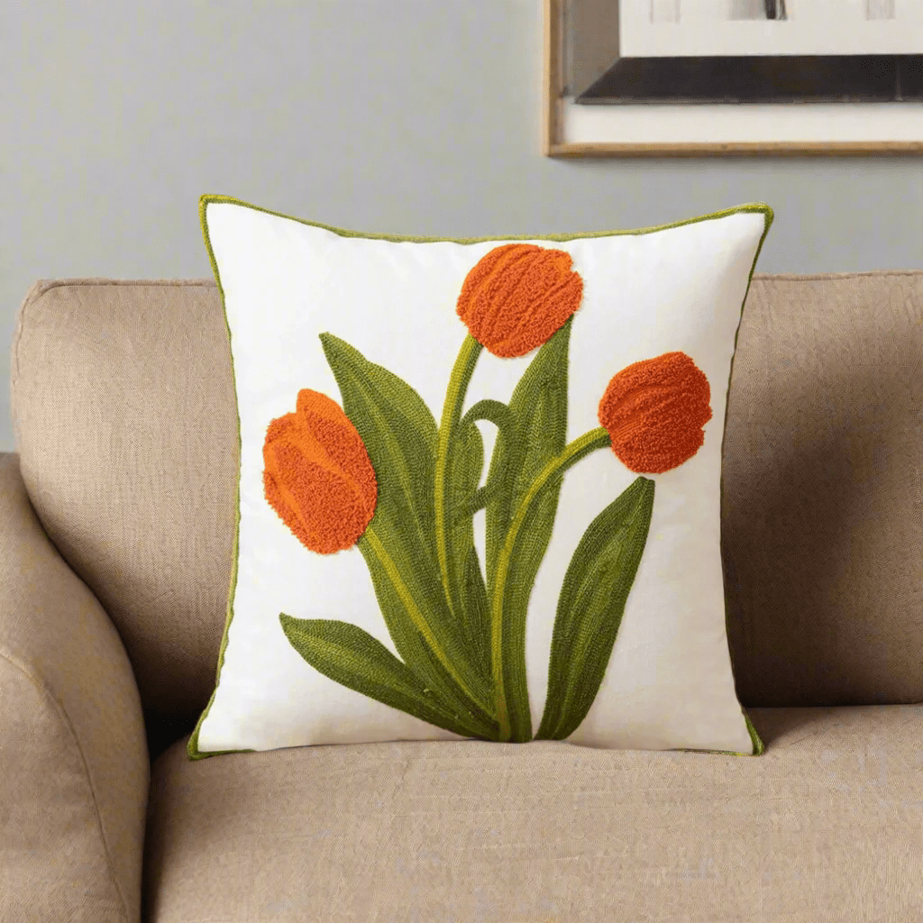 Spring Tulips Pillow Cover Pillow Covers - Pillow Blooms
