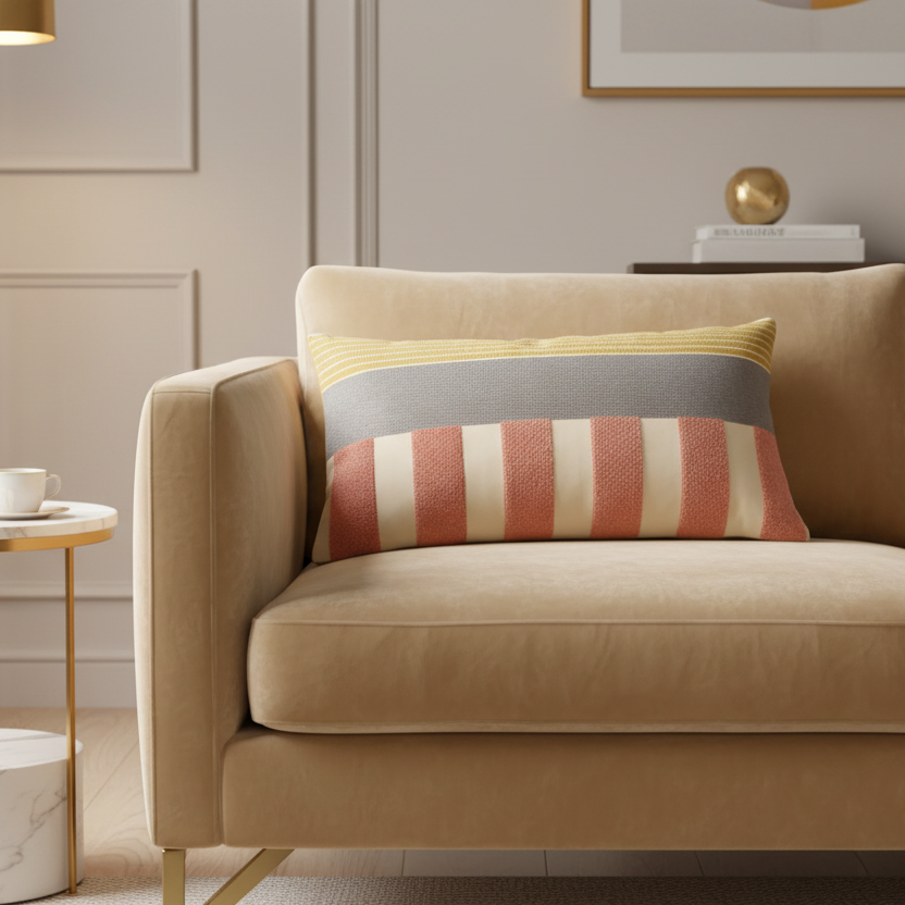 Stripe Pop Pillow Cover