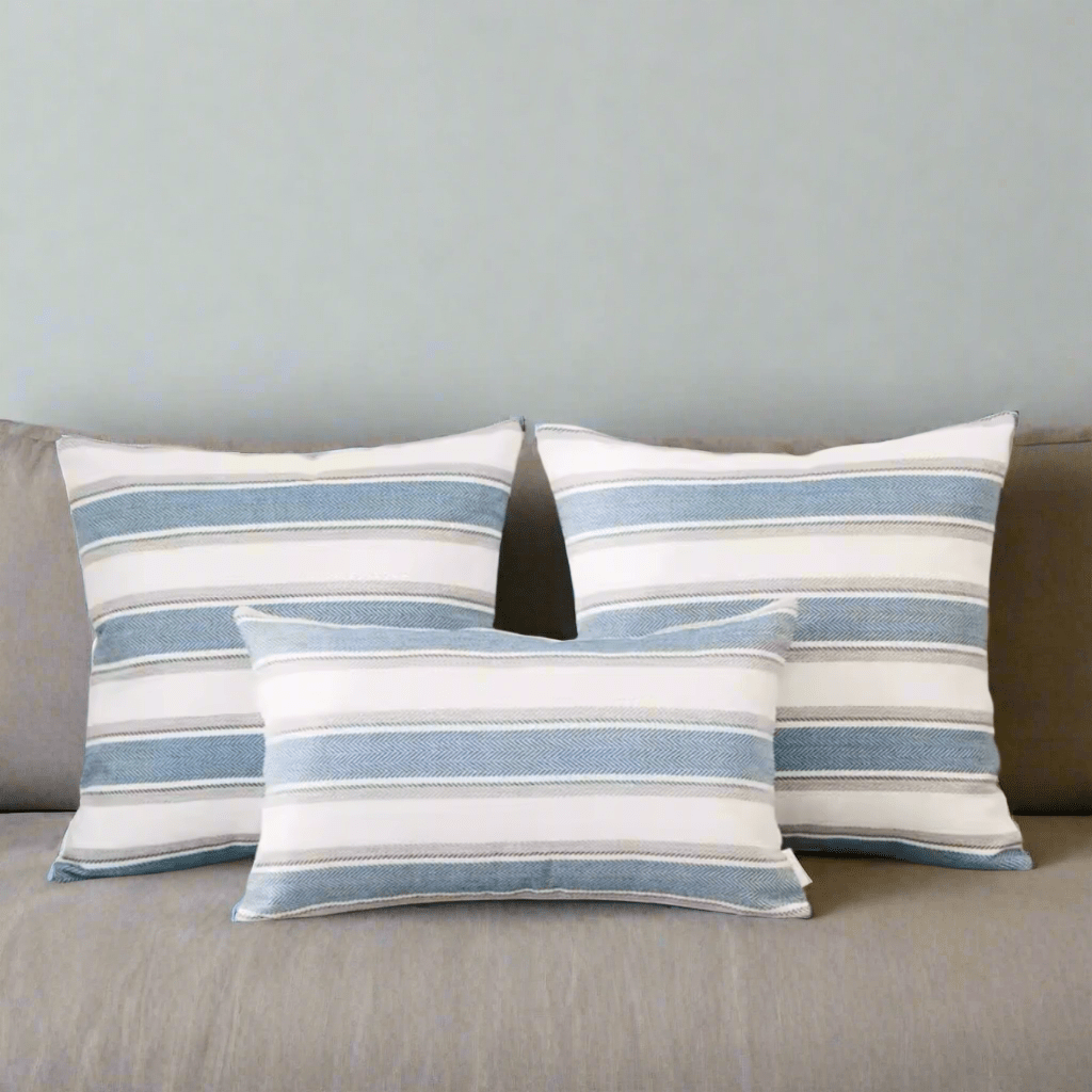Sunday Stripes Blue Pillow Cover Pillow Covers - Pillow Blooms