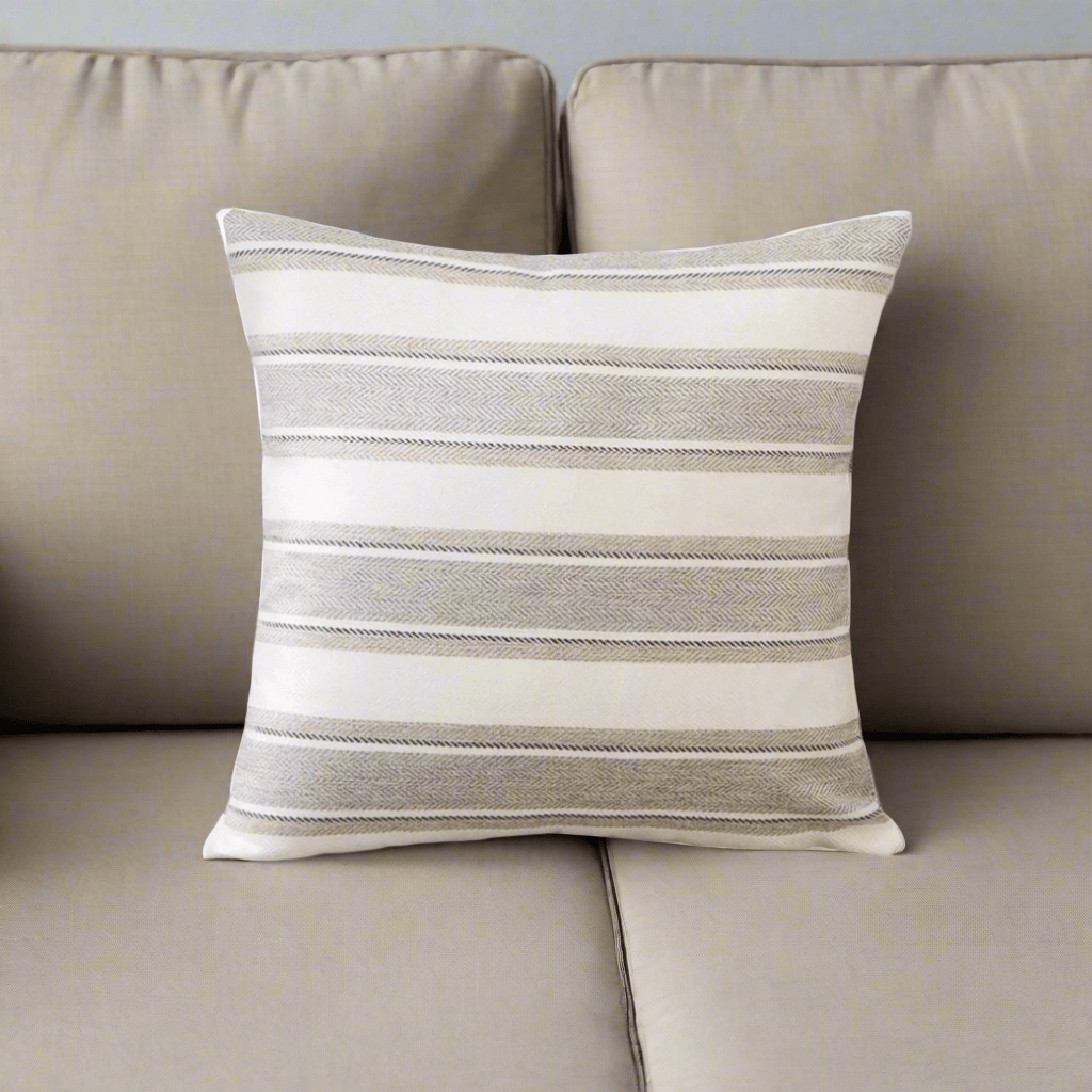 Sunday Stripes Gray Pillow Cover Pillow Covers - Pillow Blooms