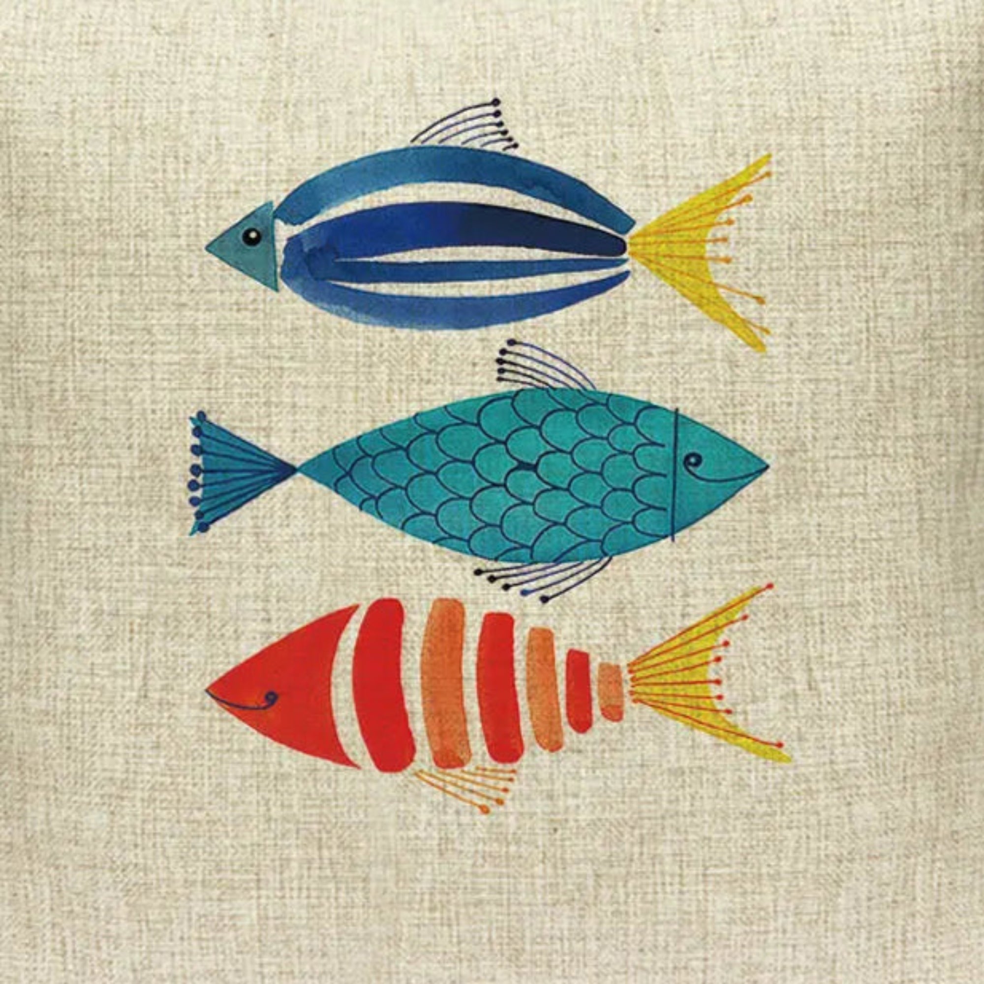Swimmer Trio Pillow Cover Pillow Covers - Pillow Blooms