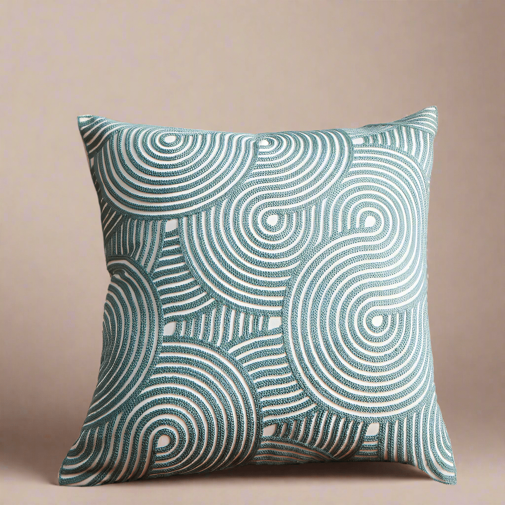 Swirls Blue Pillow Cover Pillow Covers - Pillow Blooms