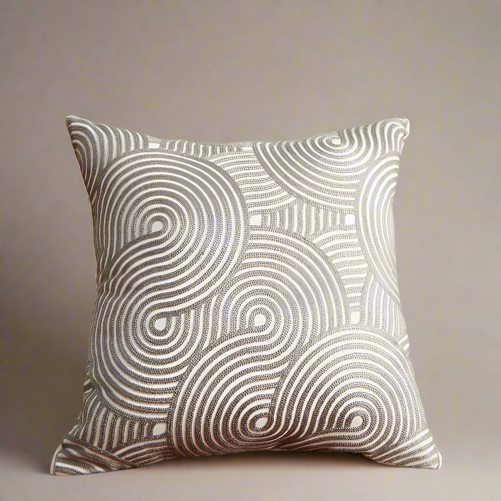 Swirls Gray Pillow Cover Pillow Covers - Pillow Blooms