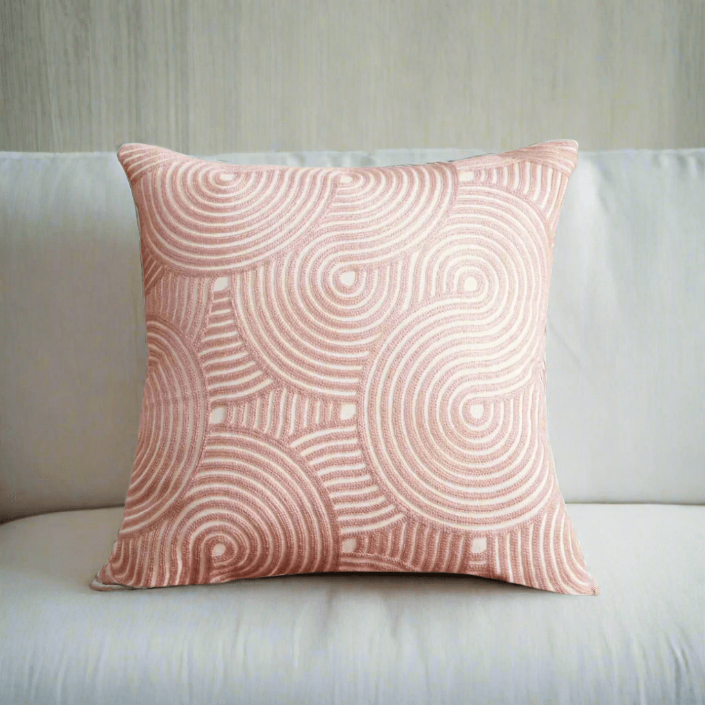 Swirls Pink Pillow Cover Pillow Covers - Pillow Blooms