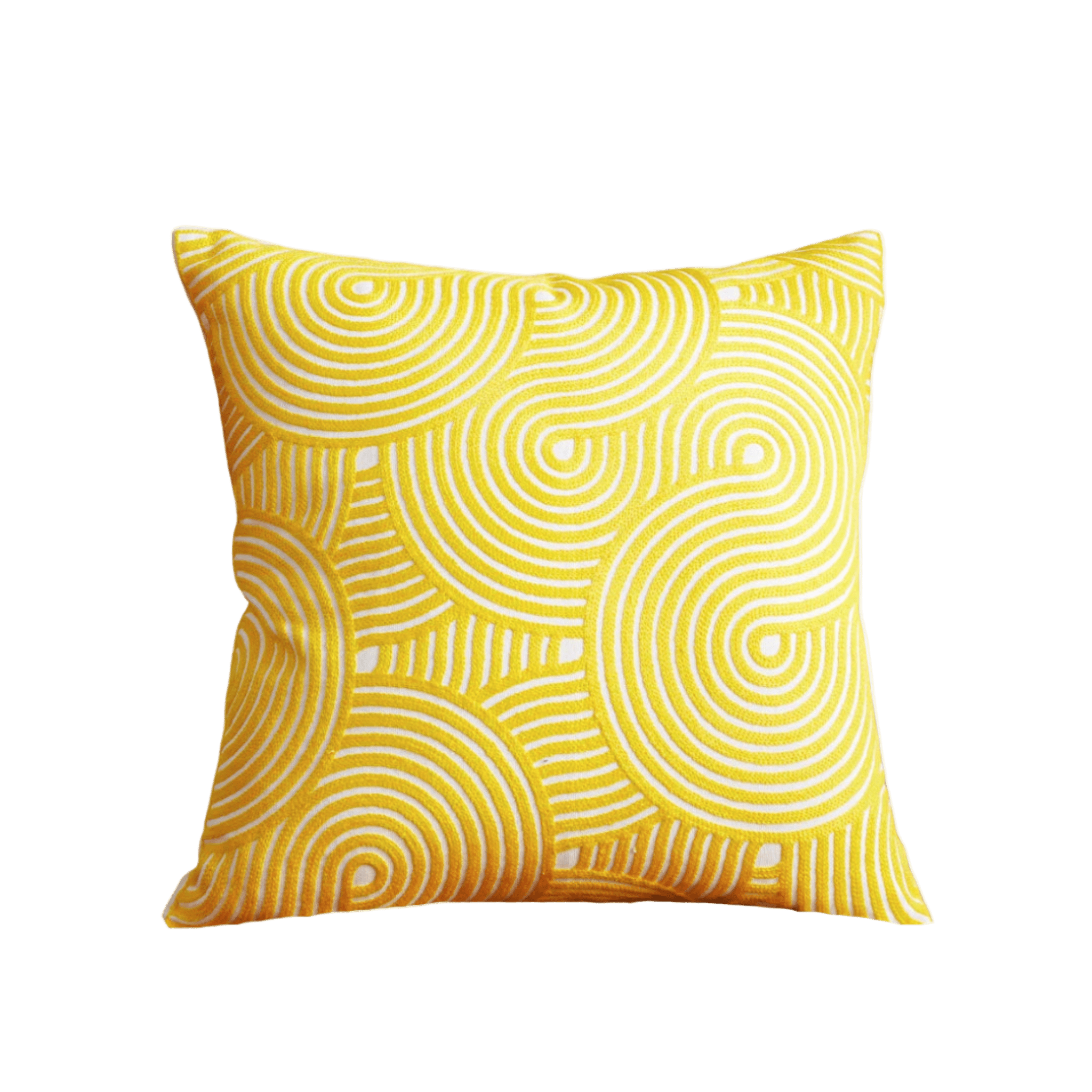 Swirls Yellow Pillow Cover Pillow Covers - Pillow Blooms