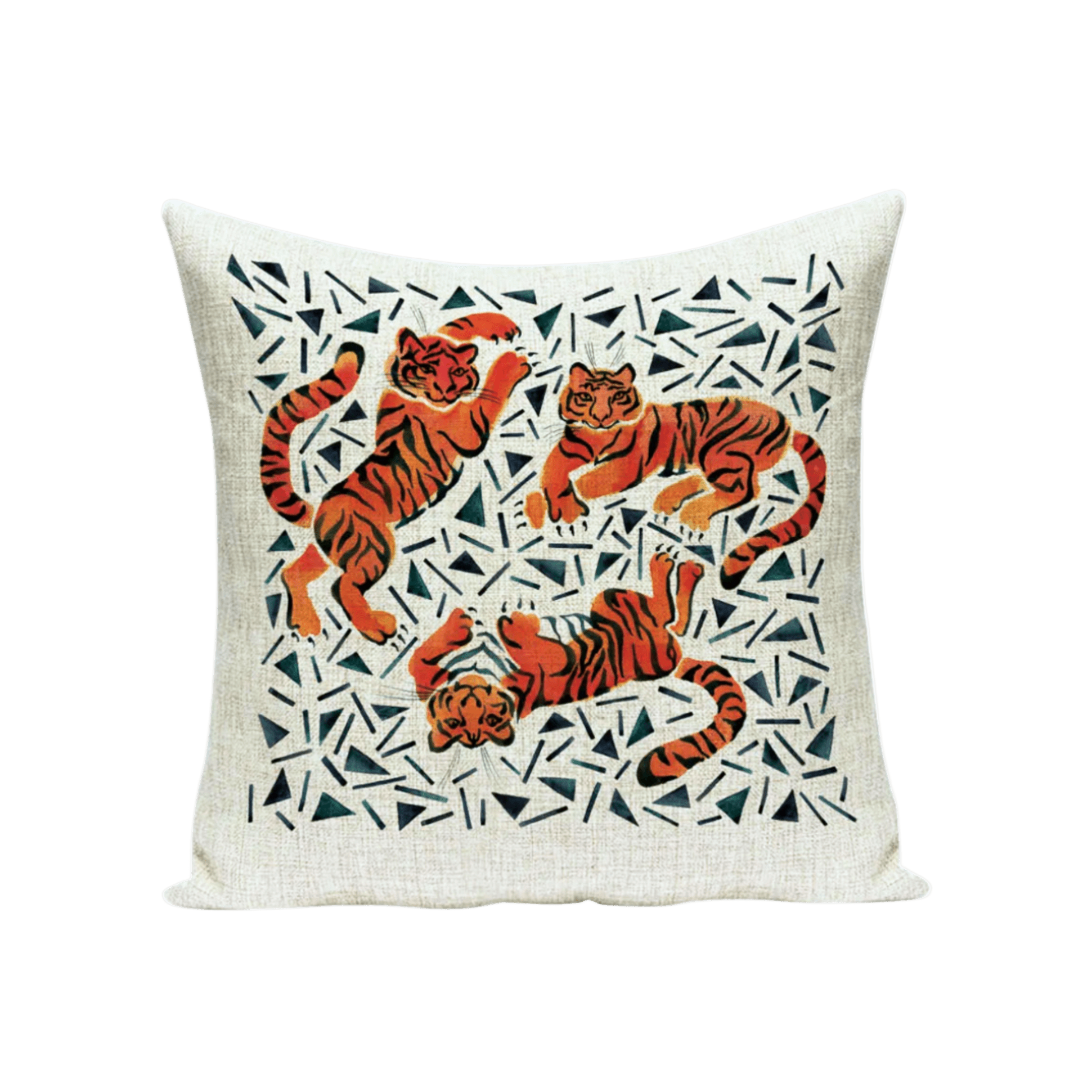 Tiger Trio Pillow Cover Pillow Covers - Pillow Blooms