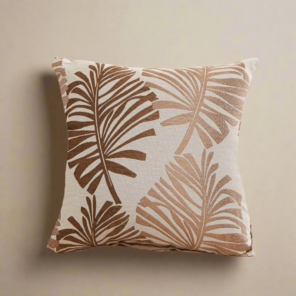 Tropicana Mocha Brown Pillow Cover Pillow Covers - Pillow Blooms