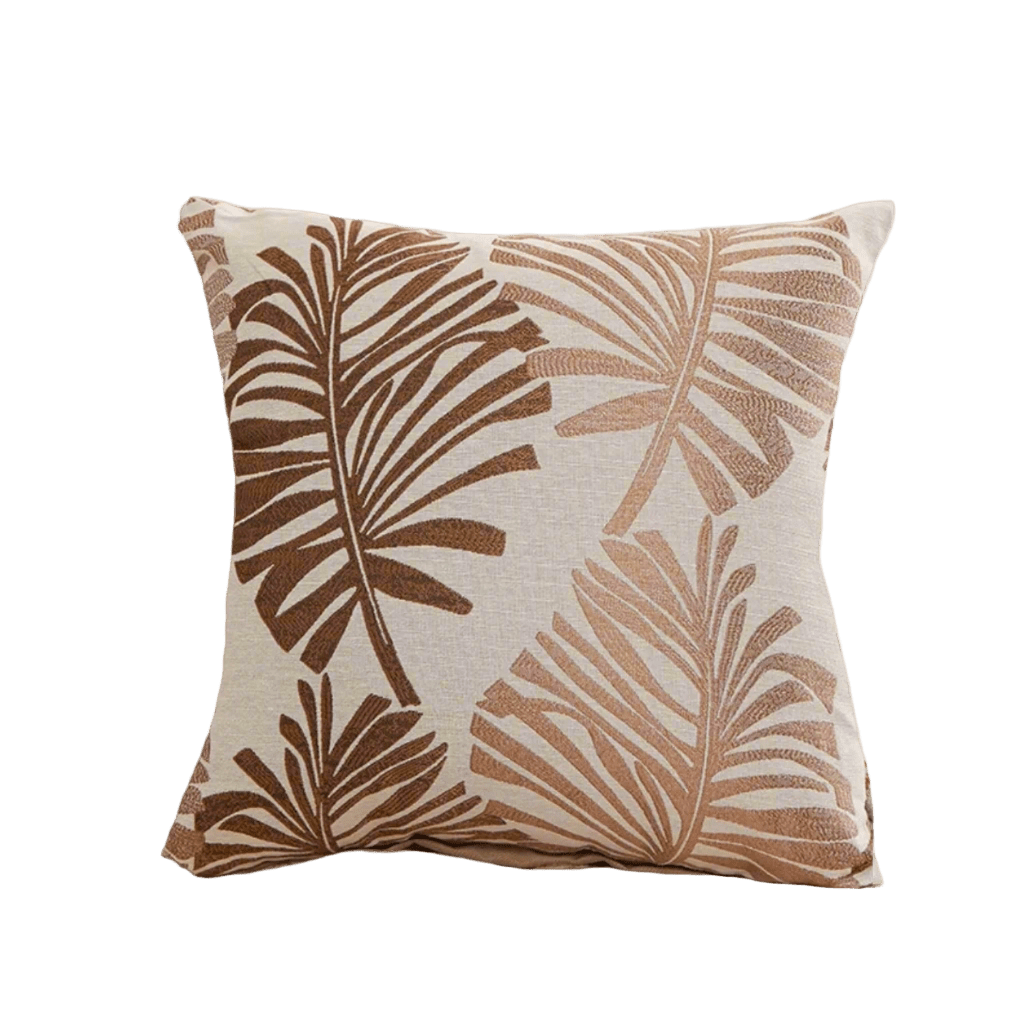 Tropicana Mocha Brown Pillow Cover Pillow Covers - Pillow Blooms