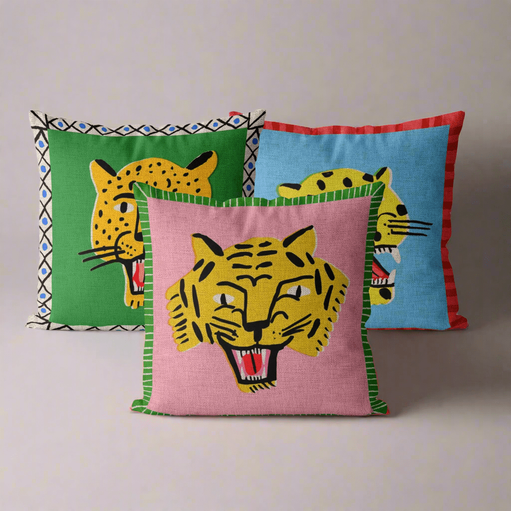 Wild Cat Pillow Cover Pillow Covers - Pillow Blooms