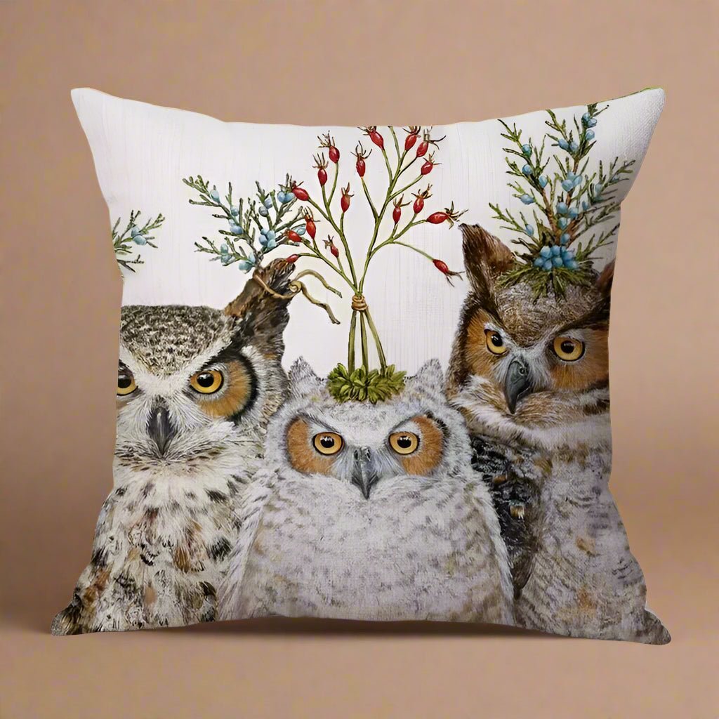 Woodland Owl Pillow Cover Pillow Covers - Pillow Blooms