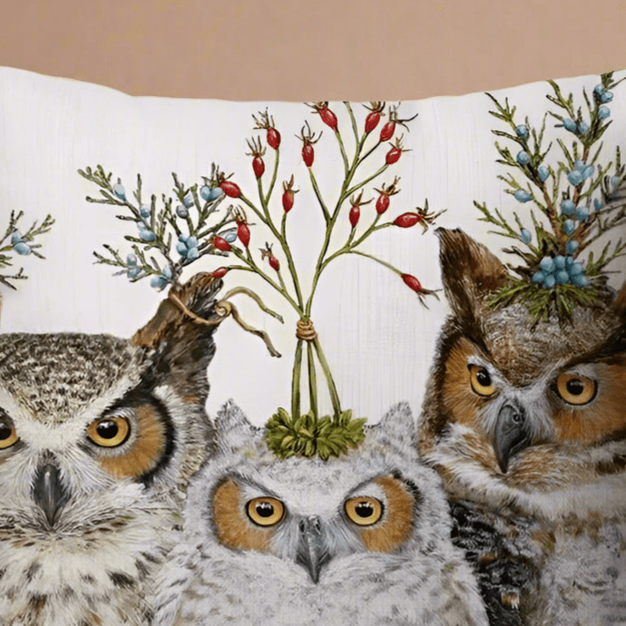 Woodland Owl Pillow Cover Pillow Covers - Pillow Blooms